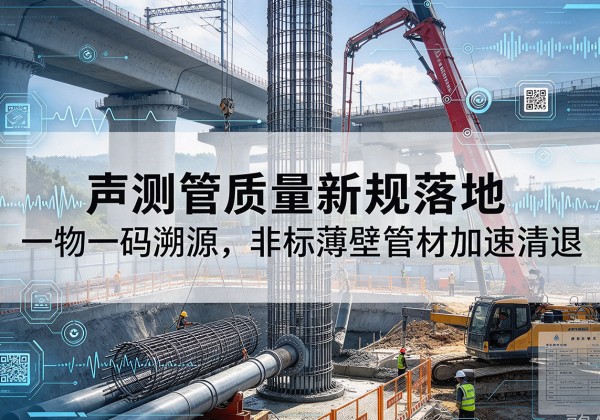 宝安声测管质量新规落地，一物一码溯源，非标薄壁管材加速清退